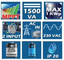 Inwerter do systemów autonomicznych LEONARDO-1KWp-1500-24 - RMS Polska