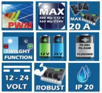 Regulator ładowania WR20-PWM - RMS Polska